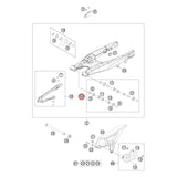 Kit de Reparação do Braço Oscilante Original HUSQVARNA TC 125 14-15, TC 250 14-16, FC 250/350 14-15