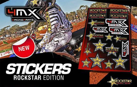 Folha de Autocolantes Variados 4MX ROCKSTAR