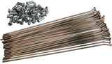 Kit de Raios e Cabeças Aço Inoxidável RACEPRO Roda 19`` para  KTM SX 98-21, HUSQVARNA FC 14-21 Roda Traseira 19``