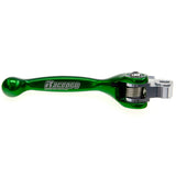 Par de Manetes Articuladas RACEPRO RL#3 KAWASAKI KX 250F 13-20, KX 450F 13-18 Verde