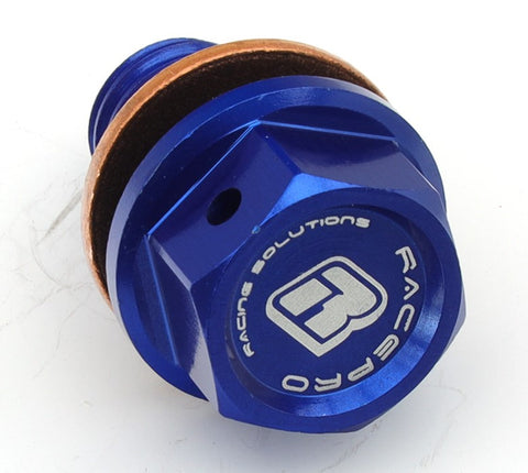 Bujão de Óleo Magnético RACEPRO SUZUKI RM 65 03-05, RMZ 250 04-06 Azul ou Verde