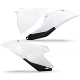 Tampas Laterais Traseiras UFO GAS GAS EC 250/300 21-23, EC 250F/350F 21-23, MC 125/250/250F/350F/450F 21-23