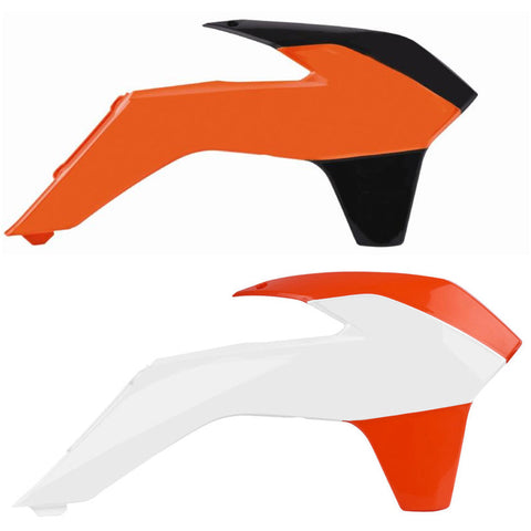 Tampas de Radiador/Depósito POLISPORT KTM SX 125/150 13-15, SX 250 13-16, SX-F 13-15, EXC/EXC-F 14-16