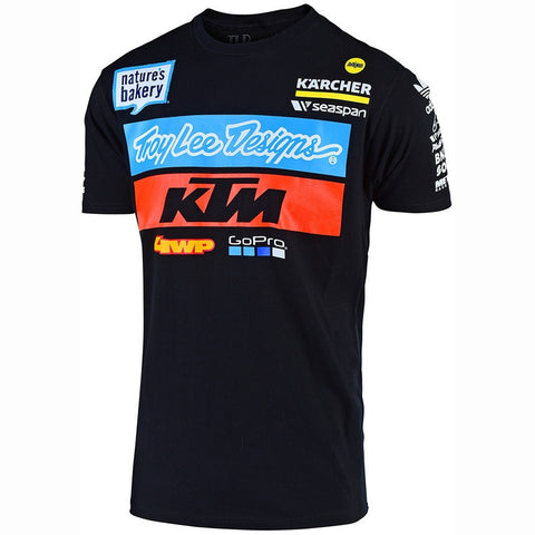 T-shirt KTM TROY LEE DESIGNS TEAM Preto